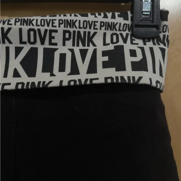 PINK Black Yoga Shorts - Picture 2 of 4